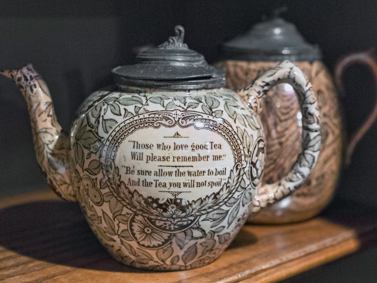 Teapots in the crofting gallery